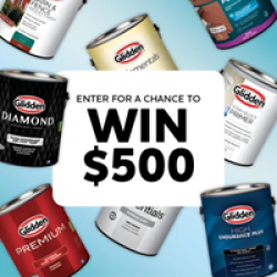 Glidden $500 VISA Giveaway prize ilustration