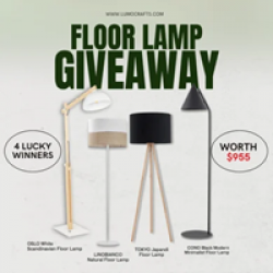 Lumocrafts Floor Lamps Giveaway prize ilustration