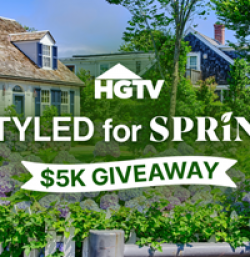HGTV Styled for Spring Sweepstakes prize ilustration
