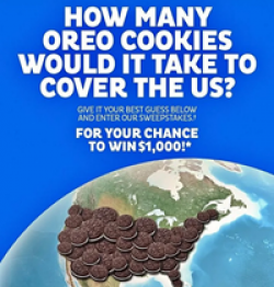 2026 Oreo Land Mass Sweepstakes prize ilustration