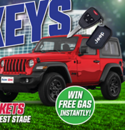 Kick for the Keys Instant Win Game prize ilustration