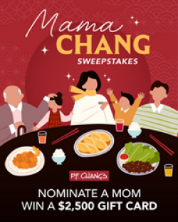 P.F. Changs Mama Chang Sweepstakes prize ilustration