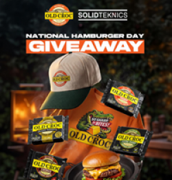Old Croc National Hamburger Day Giveaway prize ilustration