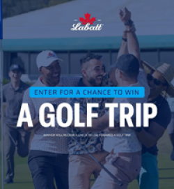 LaBatt Golf Trip Sweepstakes prize ilustration