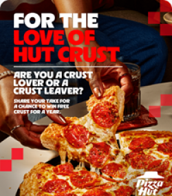 For the Love of Hut Crust Sweepstakes prize ilustration