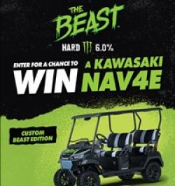 The Beast Kawasaki Nav4E Sweepstakes prize ilustration